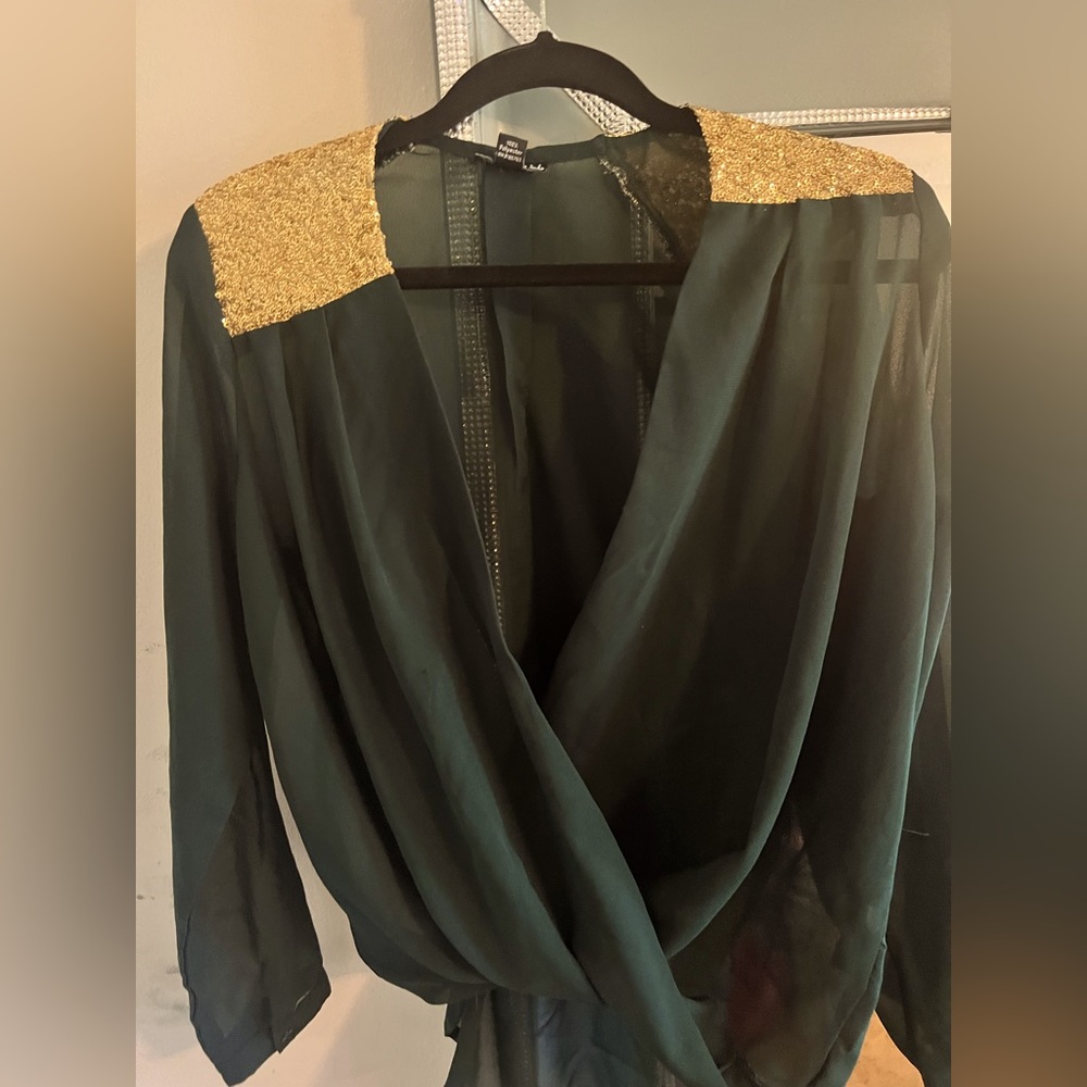 Hunter Green Blouse